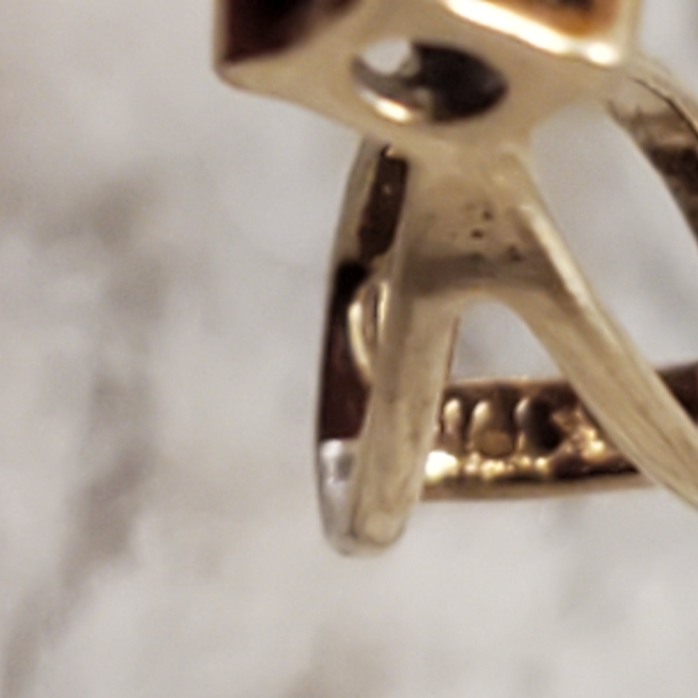 Solid Gold Diamond Accent Pendant - image 5